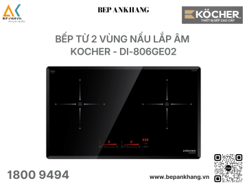 Bếp từ đôi Kocher DI-806GE02 - Made in Germany 
